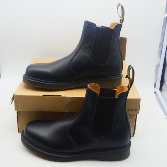 NEW Doc Dr. Martens Black 2976 Chelsea Boots Black Leather Men\'s 8 main image 6
